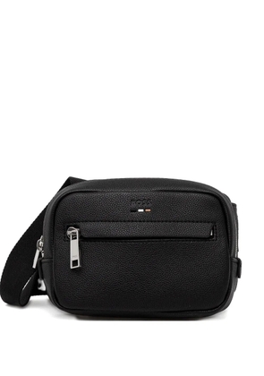 BOSS logo zip-fastening shoulder bag - Black