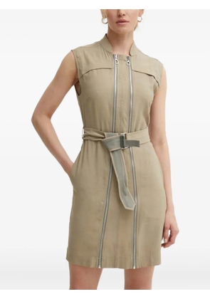 G-Star RAW zip-up belted dress - Brown