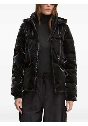 Desigual hooded quilted jacket - Black