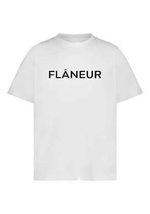 FLÂNEUR logo-print T-shirt - White