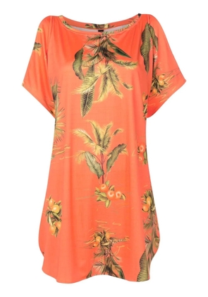 Lygia & Nanny floral-print cold-shoulder dress - Orange