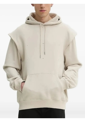HELIOT EMIL cotton hoodie - White
