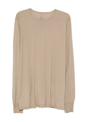 Rick Owens DRKSHDW long-sleeve drawstring T-shirt - Neutrals