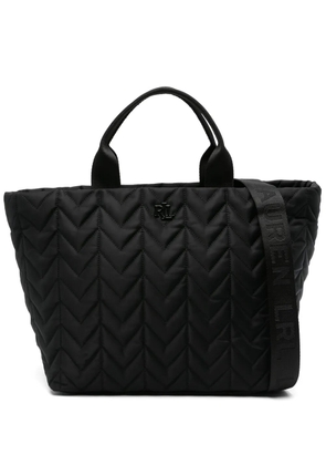 Lauren Ralph Lauren chevron-quilted tote bag - Black