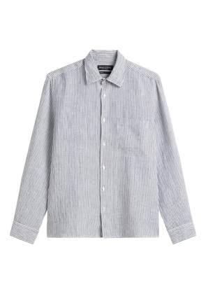 Marc O'Polo striped button-up shirt - Grey