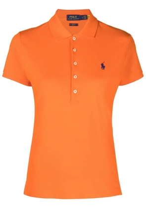 Polo Ralph Lauren logo-embroidered slim-fit polo shirt - Orange