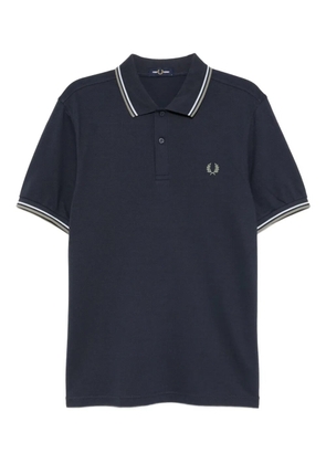 Fred Perry logo-embroidered polo shirt - Blue
