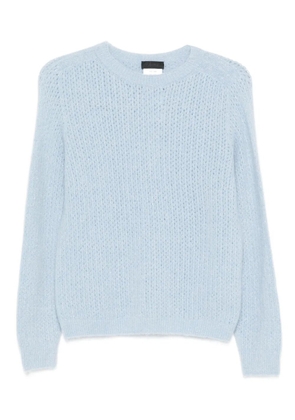 LIU JO crew-neck knit sweater - Blue