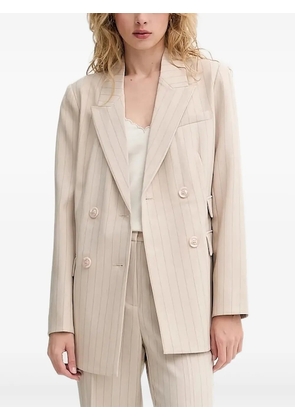 Bruuns Bazaar ApricotBBLinda pinstriped blazer - Neutrals