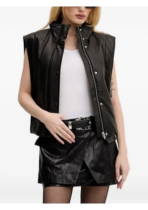 IRO Dario leather vest - Black