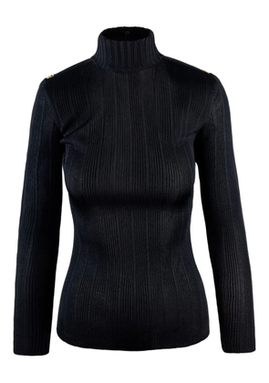 Elisabetta Franchi ribbed turtleneck sweater - Black