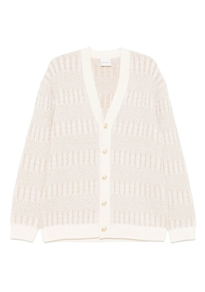 Drôle De Monsieur merino wool cardigan - Neutrals