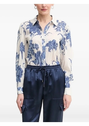 GUESS USA floral-print button-fastening shirt - White