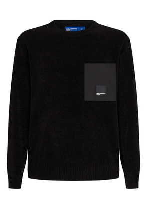 Karl Lagerfeld Jeans logo-patch sweater - Black