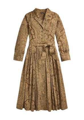 Ralph Lauren RRL Gemma paisley-print belted dress - Brown