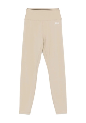 Sporty & Rich SR logo-print performance leggings - Neutrals