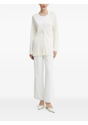 Armani Exchange cable-knit cardigan - White