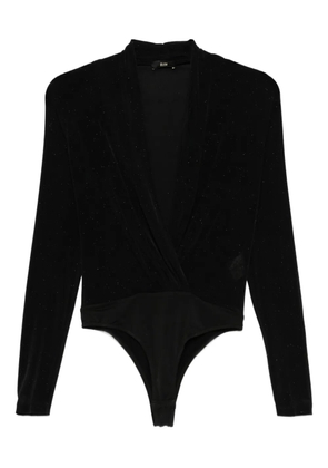 Eleh wrap-effect bodysuit - Black