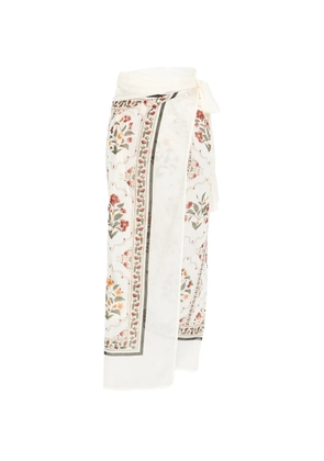 Agua By Agua Bendita Lavanda Andes floral-print pareo - Neutrals