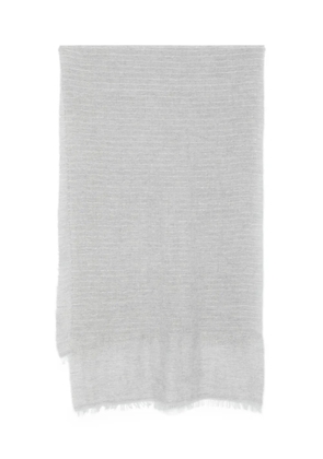 Antonelli metallic-striped scarf - Grey