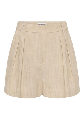 Rebecca Vallance pleated-design shorts - Neutrals