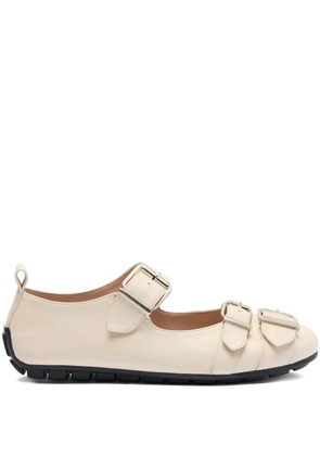 Simone Rocha triple-buckle ballet flats - Neutrals