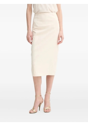 GUESS USA ruched-back midi pencil skirt - Neutrals