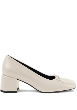 VAGABOND 55mm Adison block-heel bow pumps - Neutrals