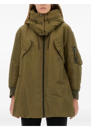 ASPESI hooded zip-up puffer jacket - Green