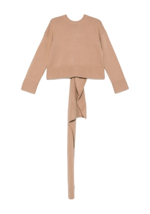 Simkhai scarf-detail sweater - Brown