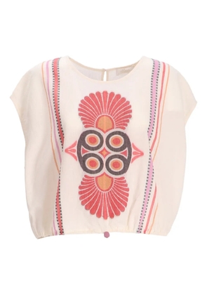 Devotion Loki drawstring top - White