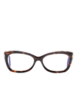 TOM FORD Eyewear tortoiseshell cat-eye glasses - Brown