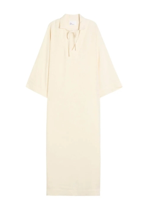 Lisa Marie Fernandez tie-neck tunic caftan - Neutrals