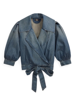 Ralph Lauren RRL wrap-tie denim jacket - Blue