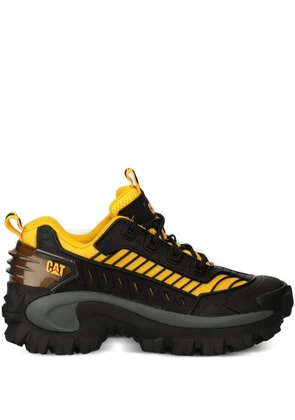 caterpillar pull-tab panelled lace-up sneakers - Black