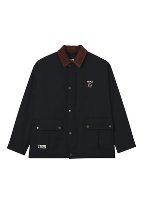 FINGERCROXX corduroy-collar jacket - Black