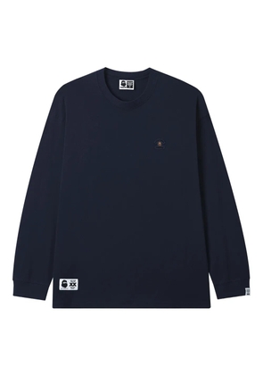 FINGERCROXX logo long-sleeve T-shirt - Blue