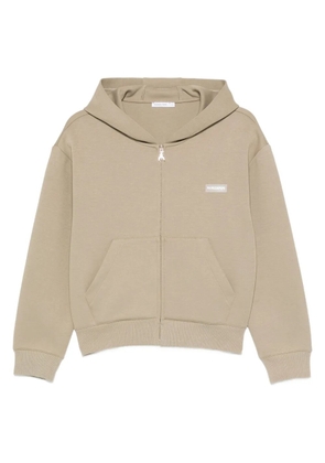 Patrizia Pepe logo-detail hoodie - Neutrals