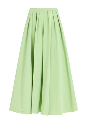 Rosie Assoulin cotton-blend midi pleated skirt - Green