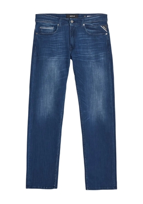 Replay logo patch jeans - Blue