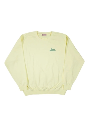 Bisous Skateboards embroidered crew-neck sweatshirt - Yellow