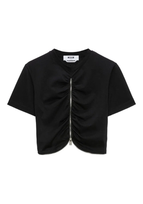 MSGM zip-up top - Black