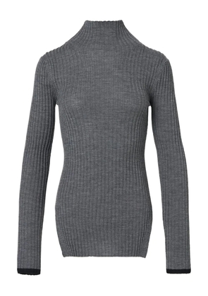Plan C ribbed-knit turtleneck sweater - Grey
