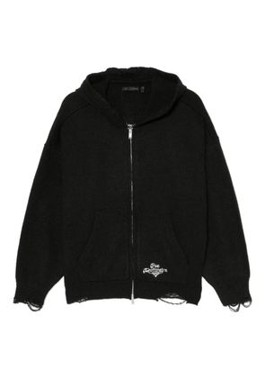 FIVE CM logo-embroidered cardigan - Black