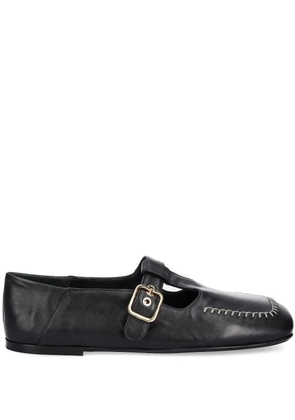 AGL Cercamic buckle-detail stitched shoes - Black