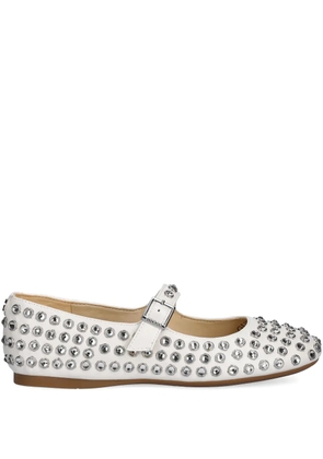 GUESS USA studded ballet flats - White