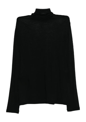 Yohji Yamamoto roll-neck T-shirt - Black