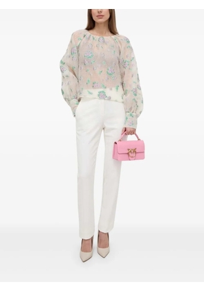 Custommade floral-print blouse - Neutrals