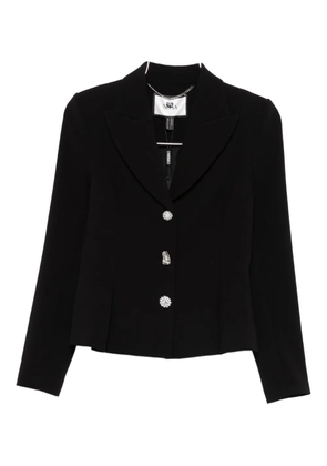 NISSA crystal-embellished single-breasted blazer - Black