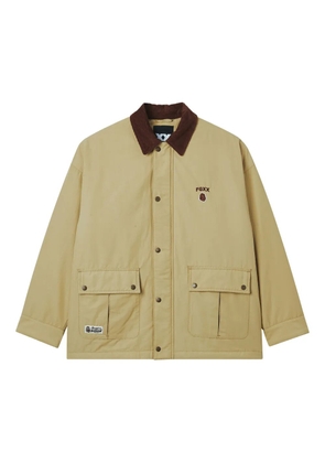 FINGERCROXX logo-embroidered jacket - Neutrals